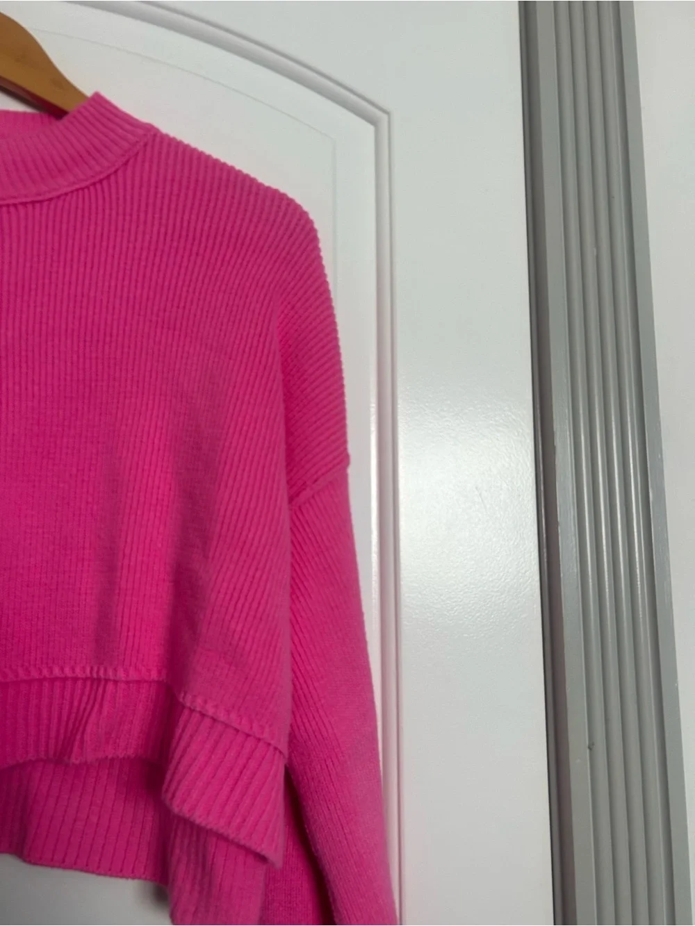 Free People Easy Street Tunic Sweater Ribbed Oversize Pink size XS chic boho